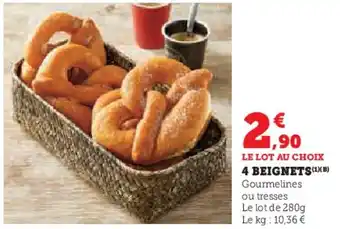 Super U 4 beignets offre