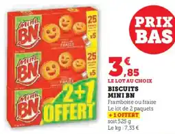 Super U Biscuits mini bn offre
