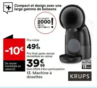 Machine à Dosettes