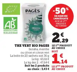 Super U The vert bio pages offre