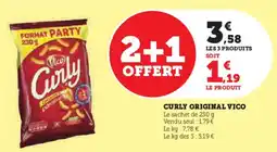 Super U Curly original vico offre