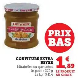 Super U Confiture extra beyer offre