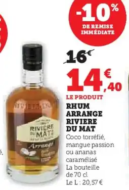 Super U Rhum arrange riviere du mat offre