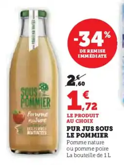 Super U Pur jus sous le pommier offre