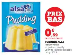 Super U Pudding alsa offre