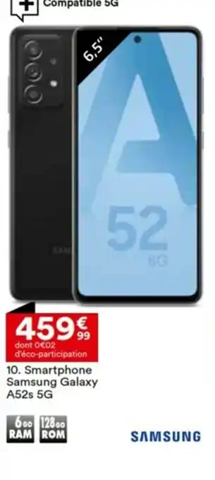 BUT Smartphone Samsung Galaxy A52s 5G offre