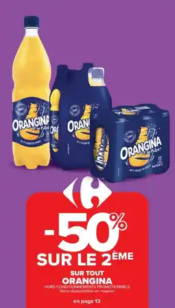 Cora x Carrefour Sur tout orangina offre
