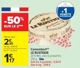 Cora x Carrefour Camembert le rustique offre