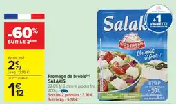 Cora x Carrefour Fromage de brebis salakis offre