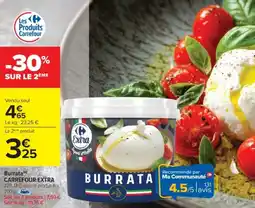 Cora x Carrefour Burrata carrefour extra offre