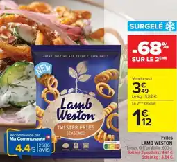 Cora x Carrefour Frites lamb weston offre