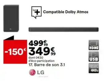 BUT Barre de son 3.1 offre