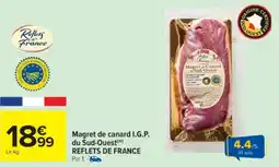 Cora x Carrefour Magret de canard i.g.p. du sud-ouest reflets de france offre