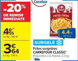 Cora x Carrefour Frites surgelées carrefour classic offre