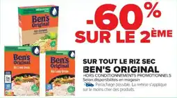 Cora x Carrefour Sur tout le riz sec ben's original offre