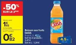 Cora x Carrefour Boisson aux fruits oasis offre