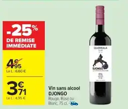 Cora x Carrefour Vin sans alcool djongo offre