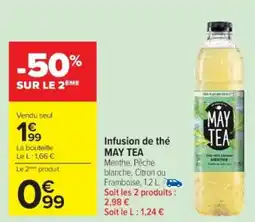 Cora x Carrefour Infusion de thé may tea offre