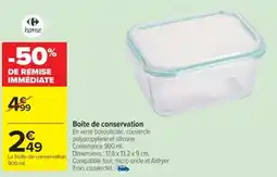 Cora x Carrefour Boîte de conservation offre