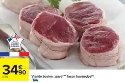 Cora x Carrefour Viande bovine pavé façon tournedos offre