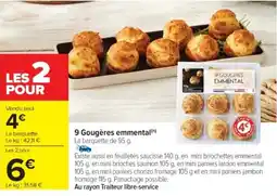 Cora x Carrefour 9 gougères emmental offre
