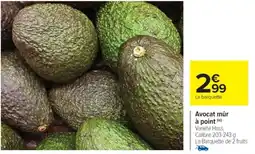 Cora x Carrefour Avocat mûr à point offre