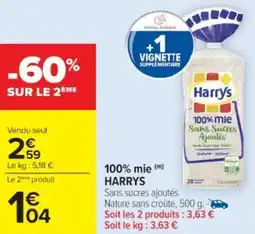 Cora x Carrefour 100% mie harrys offre