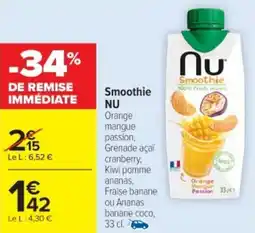 Cora x Carrefour Smoothie nu offre