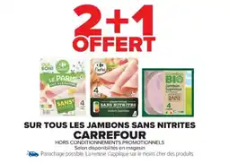 Cora x Carrefour Sur tous les jambons sans nitrites carrefour offre