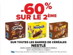 Cora x Carrefour Sur toutes les barres de céréales nestle offre