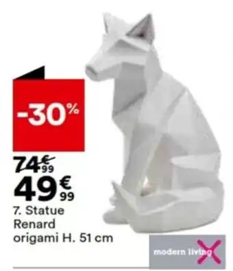BUT Statue Renard origami offre