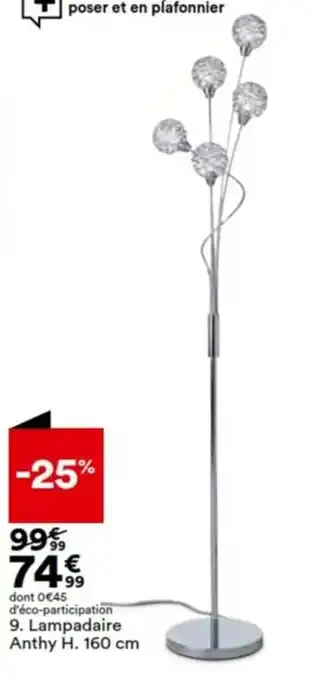 BUT Lampadaire Anthy offre