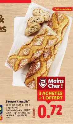 Lidl Baguette croustille offre