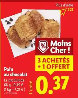Lidl Pain au chocolat offre