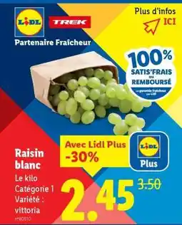 Lidl Raisin Blanc offre
