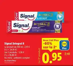Lidl Signal Intégral 8 offre