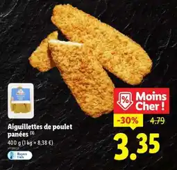 Lidl Aiguillettes de poulet panées offre