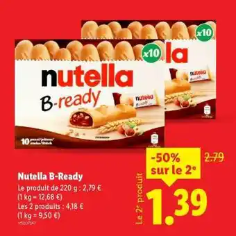 Lidl NUTELLA B-READY offre