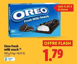 Lidl Oreo Fresh milk snack offre