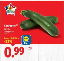 Lidl Courgette offre