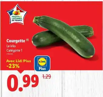 Lidl Courgette offre