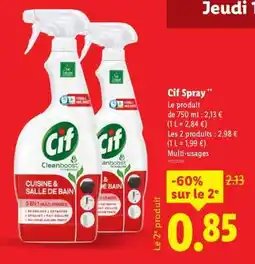 Lidl Cif Spray offre