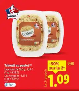 Lidl Taboulé au poulet offre