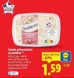 Lidl Salade piémontaise au jambon offre