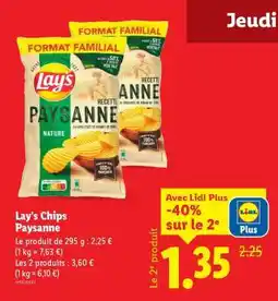 Lidl LAY'S Chips Paysanne offre