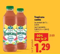 Lidl Tropicana Samba offre