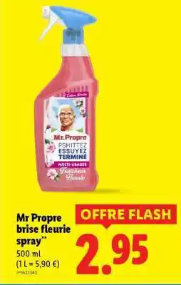 Lidl Mr Propre brise fleurie spray offre