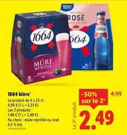 Lidl 1664 Bière offre