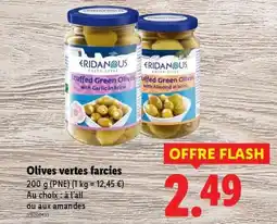 Lidl Olives vertes farcies offre