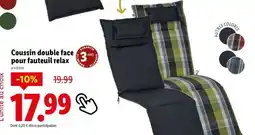 Lidl Coussin double face pour fauteuil relax offre